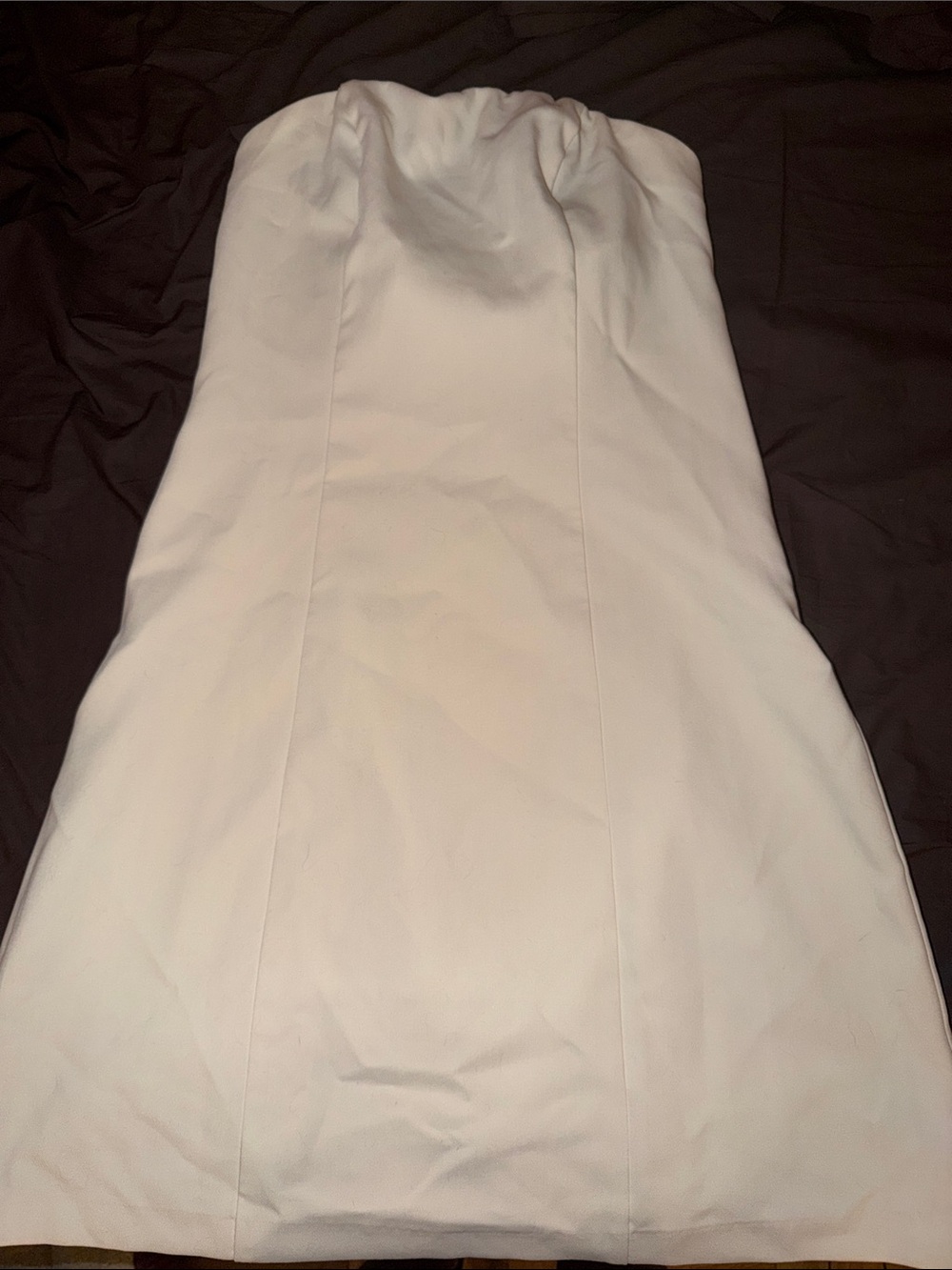 Women's Strapless White Dress